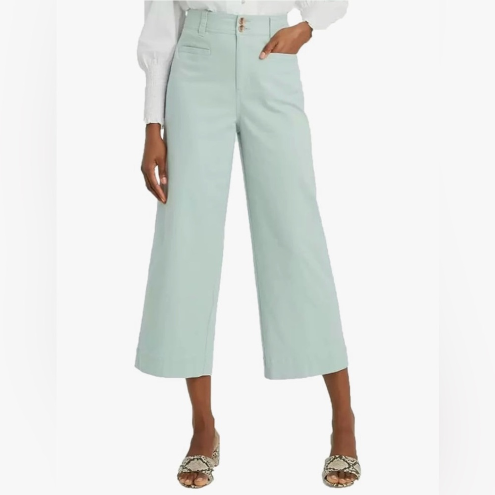 a new day | High-Rise Cropped Wide Leg Pants - Picture 1 of 10